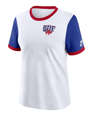 売れ筋商品|||ナイキ カットソー トップス レディース Women's White/ Buffalo Bills Rewind Ringer T-Shirt White,  24+W+NK+Rewind+Ringer+SST.png